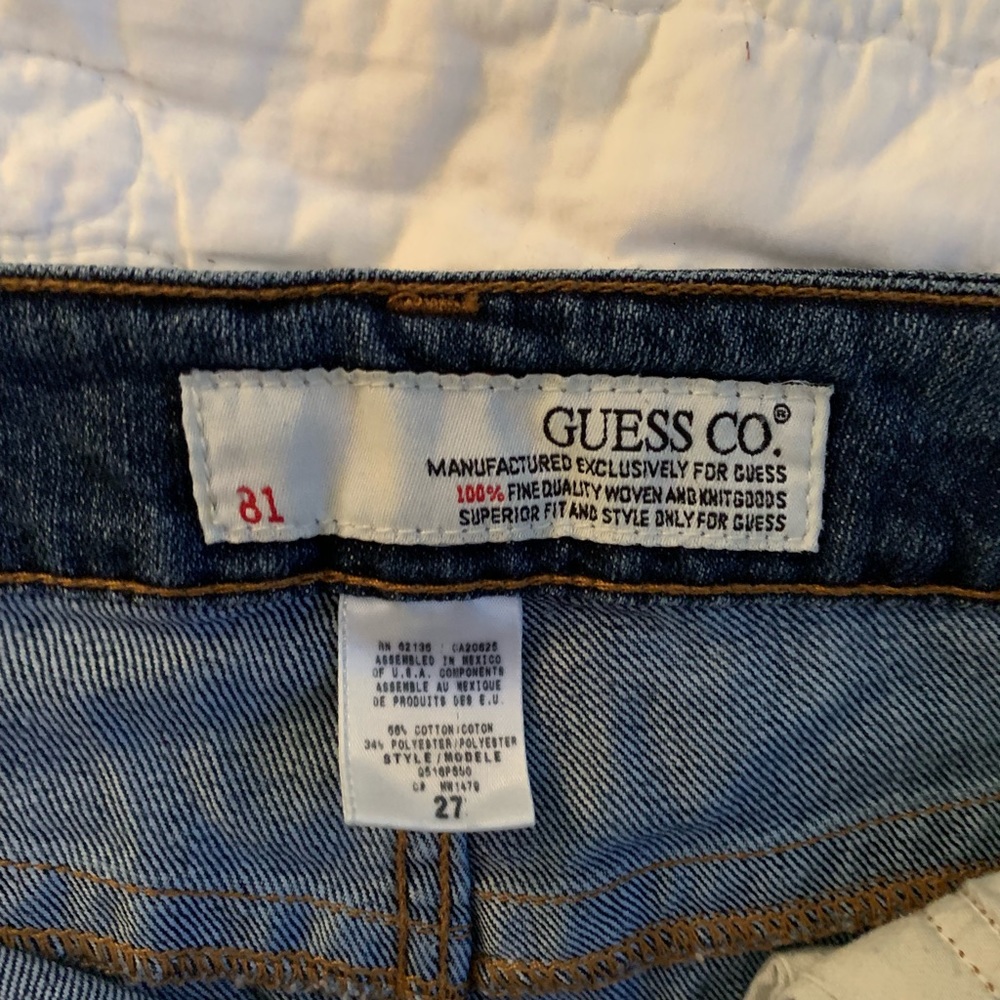 Guess Denim mini skirt & summer blouse - Picture 5 of 7